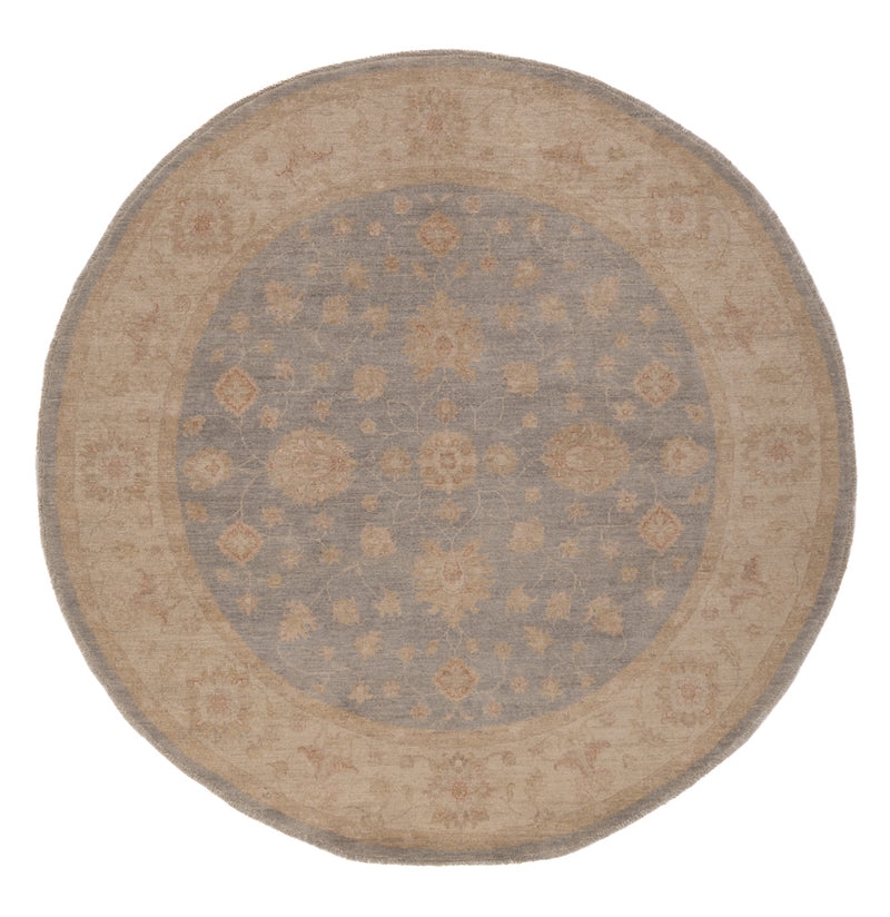 Ziegler Teppich rund  - 200 x 195 cm - blau