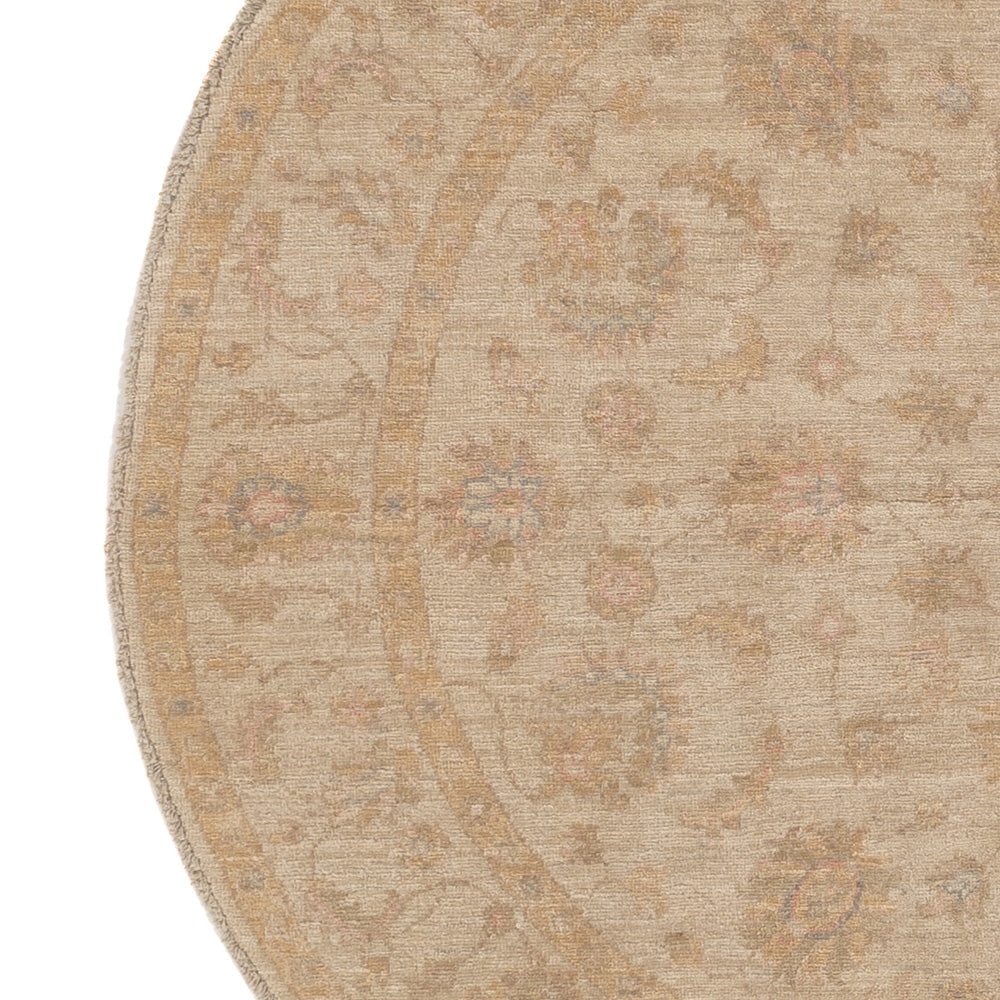 Ziegler Teppich rund  - 149 x 149 cm - hellbeige