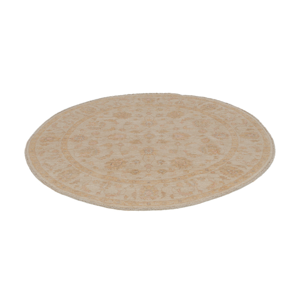 Ziegler Teppich rund  - 149 x 149 cm - hellbeige