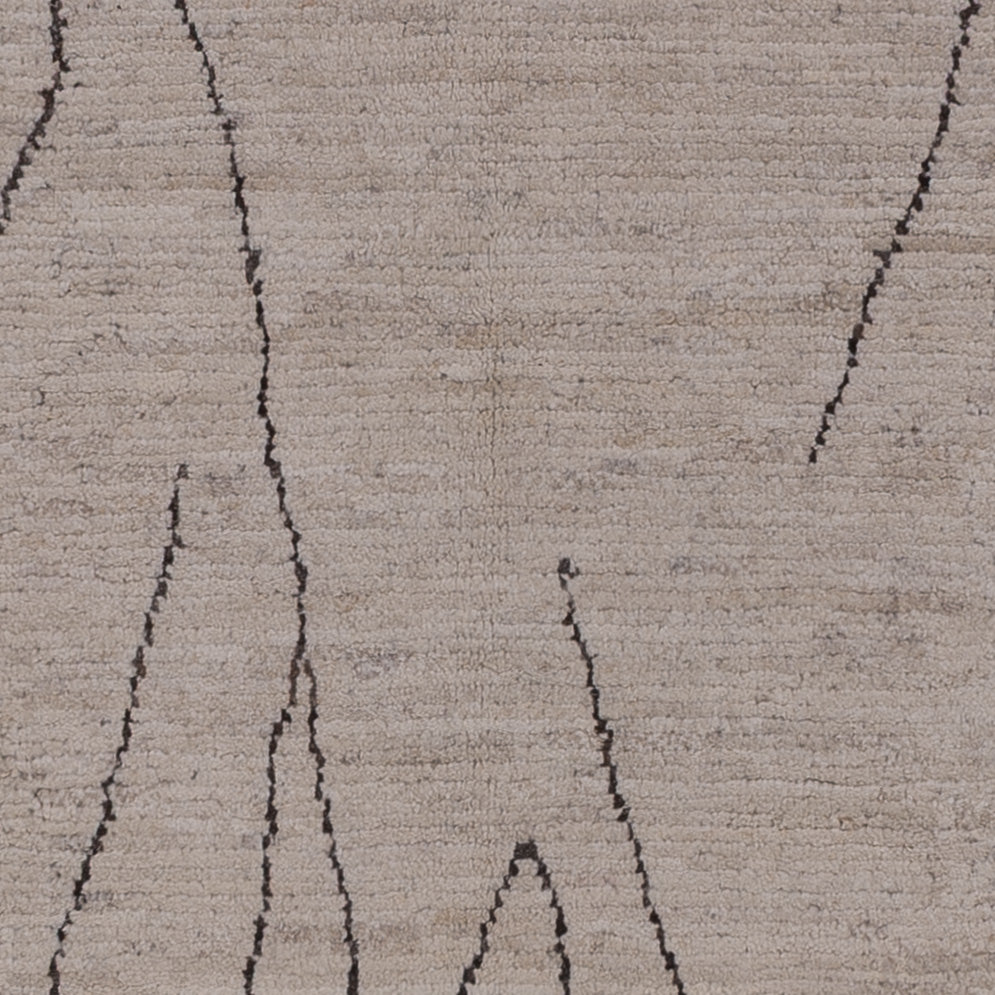 Dywan berberyjski - 293 x 202 cm - jasnoszary