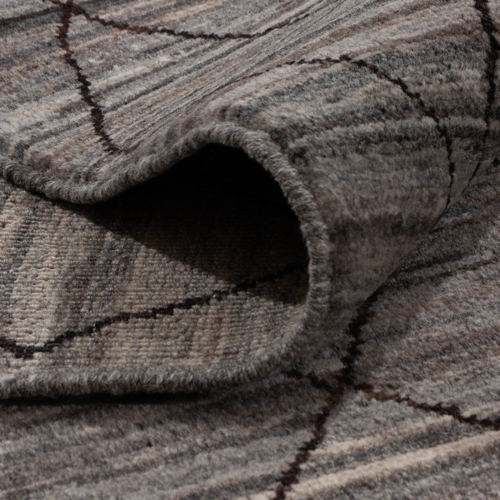 Dywan berberyjski - 297 x 199 cm - ciemnoszary