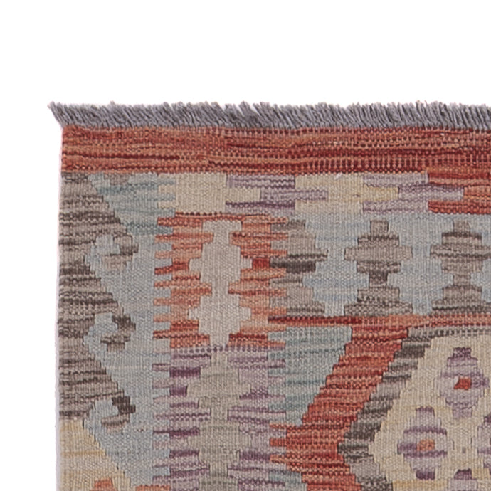 Läufer Kelim - Splash - 295 x 80 cm - mehrfarbig