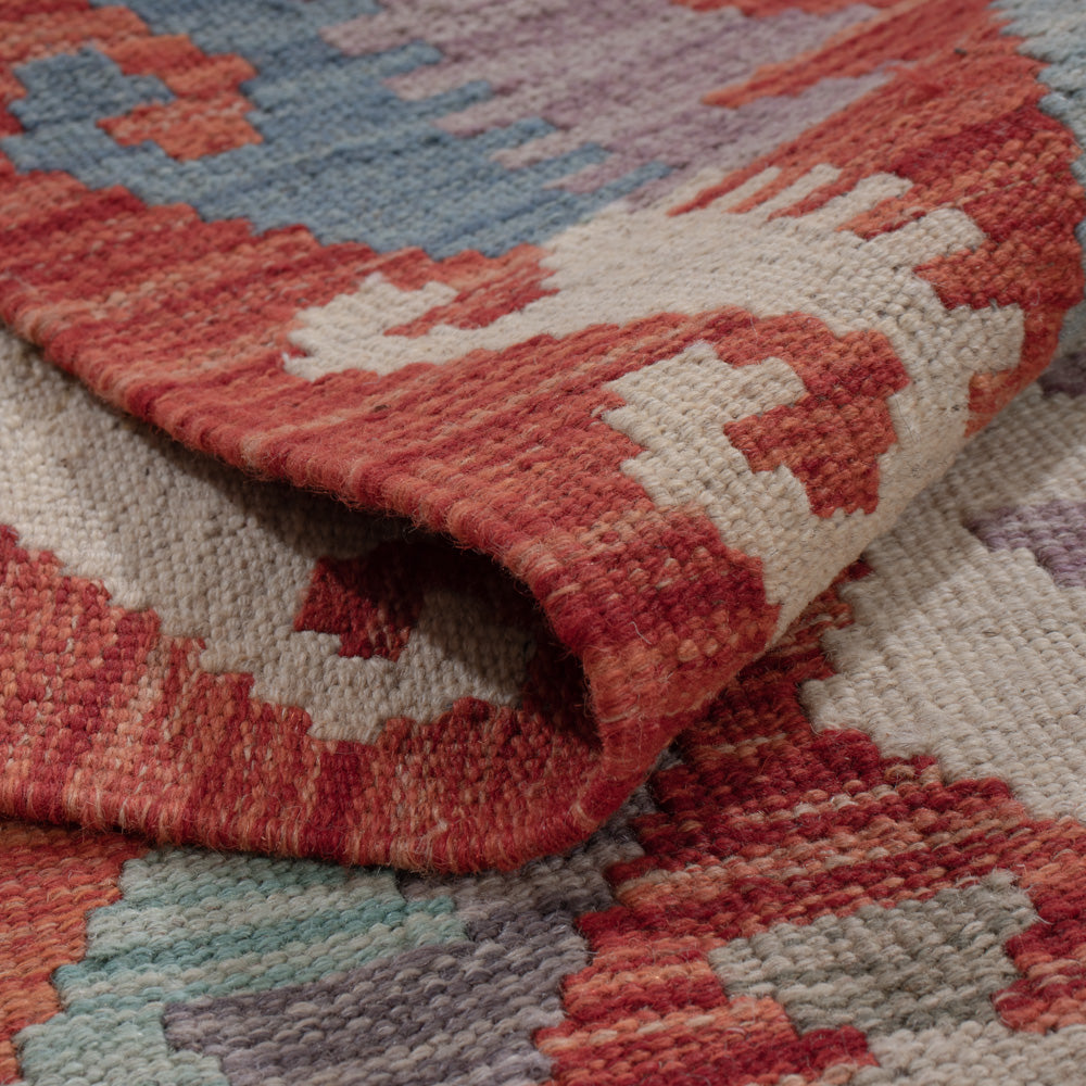 Läufer Kelim - Splash - 299 x 83 cm - mehrfarbig