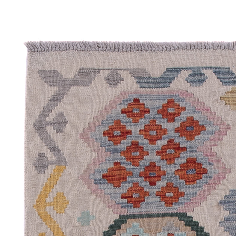 Läufer Kelim - Splash - 299 x 87 cm - mehrfarbig