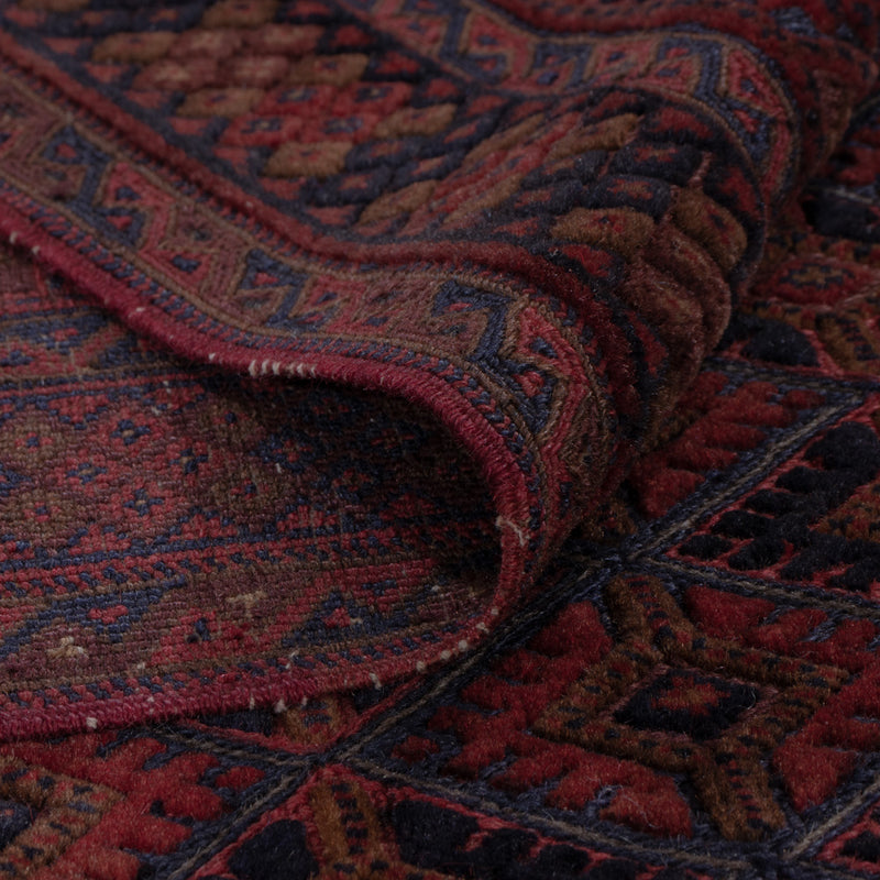 Kelim Teppich - Oriental - 186 x 147 cm - dunkelrot