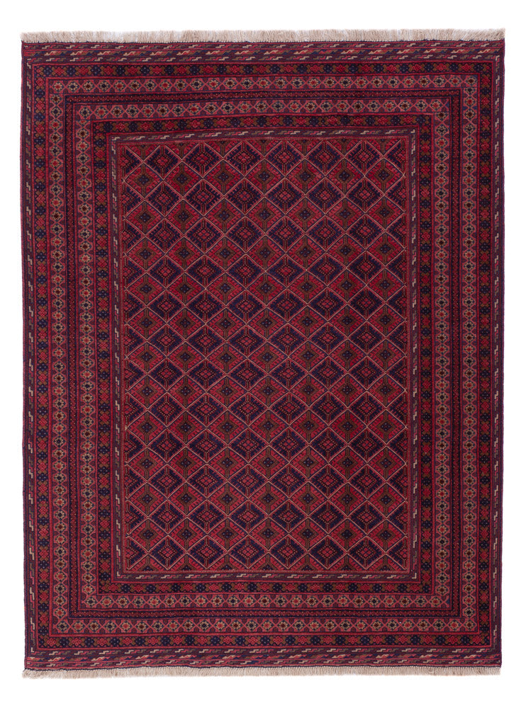 Kelim Teppich - Oriental - 205 x 152 cm - dunkelrot
