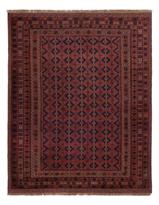 Kelim Teppich - Oriental - 193 x 152 cm - dunkelrot