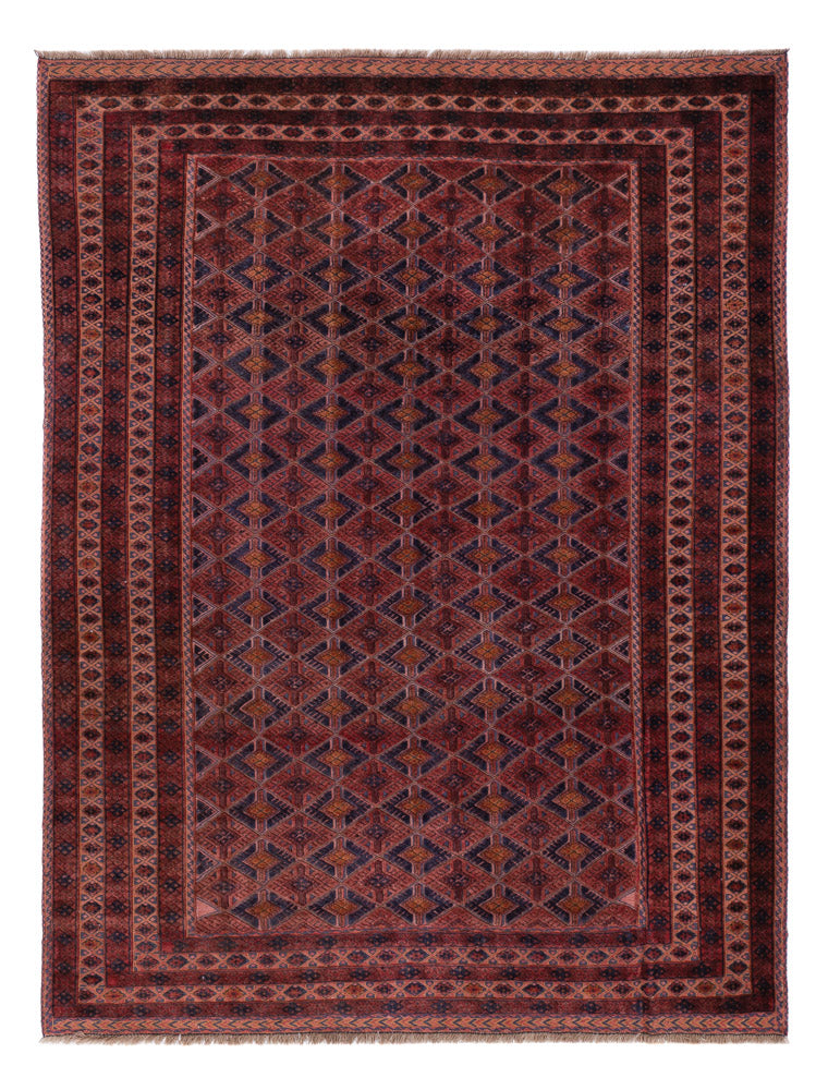 Kelim Teppich - Oriental - 194 x 148 cm - dunkelrot