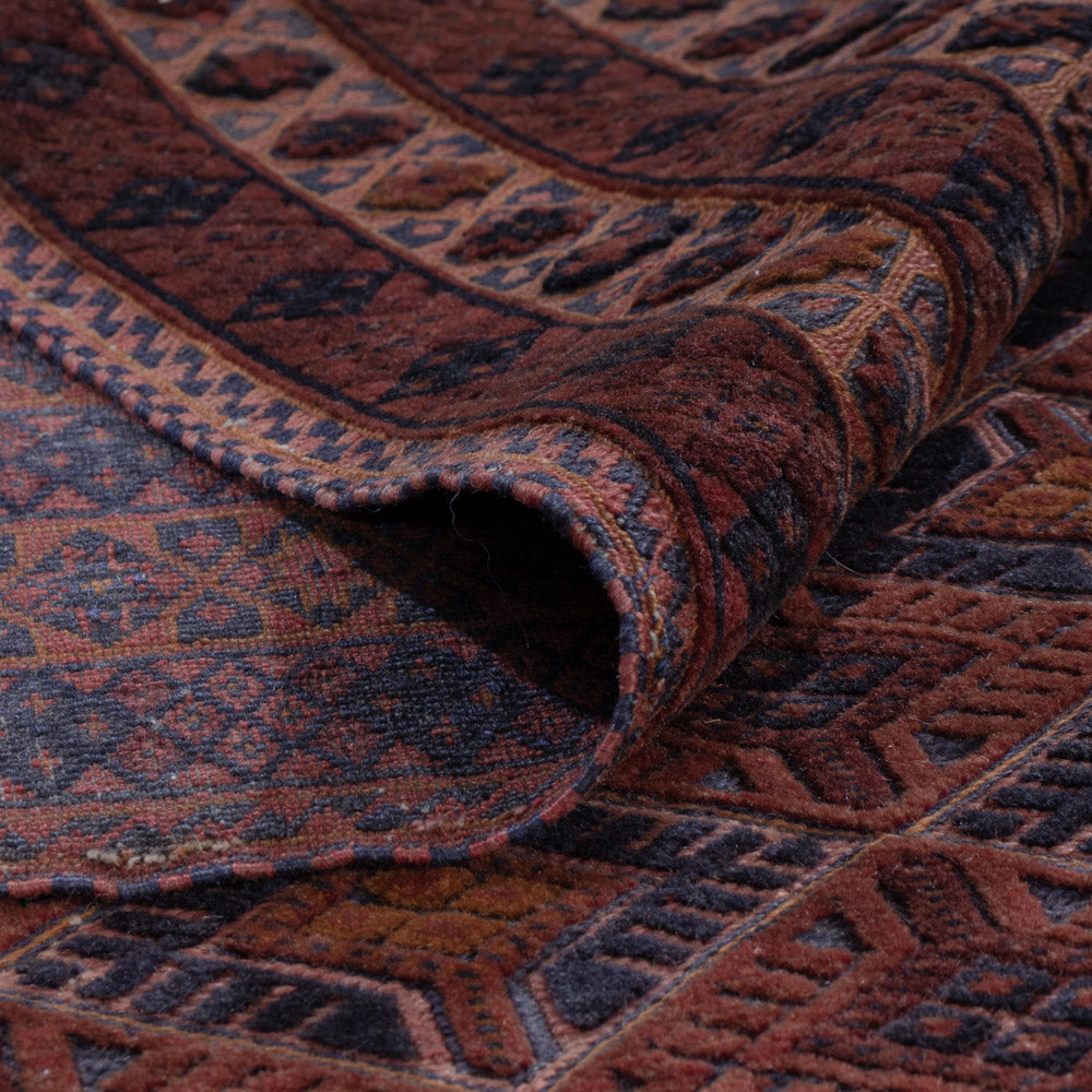 Kelim Teppich - Oriental - 194 x 148 cm - dunkelrot