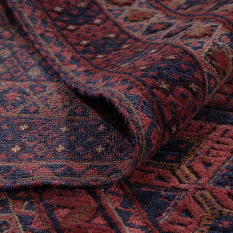 Kelim Teppich - Oriental - 198 x 153 cm - dunkelrot