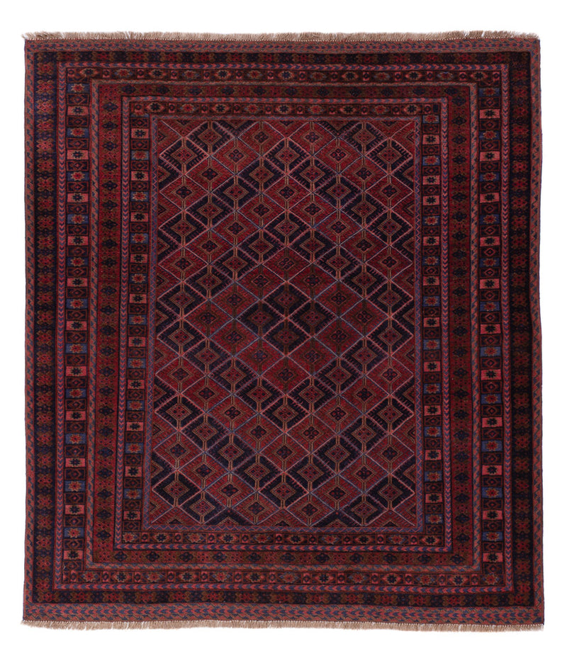 Kelim Teppich - Oriental - 182 x 155 cm - dunkelrot