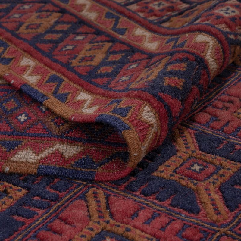 Kelim Teppich - Oriental - 197 x 158 cm - dunkelrot