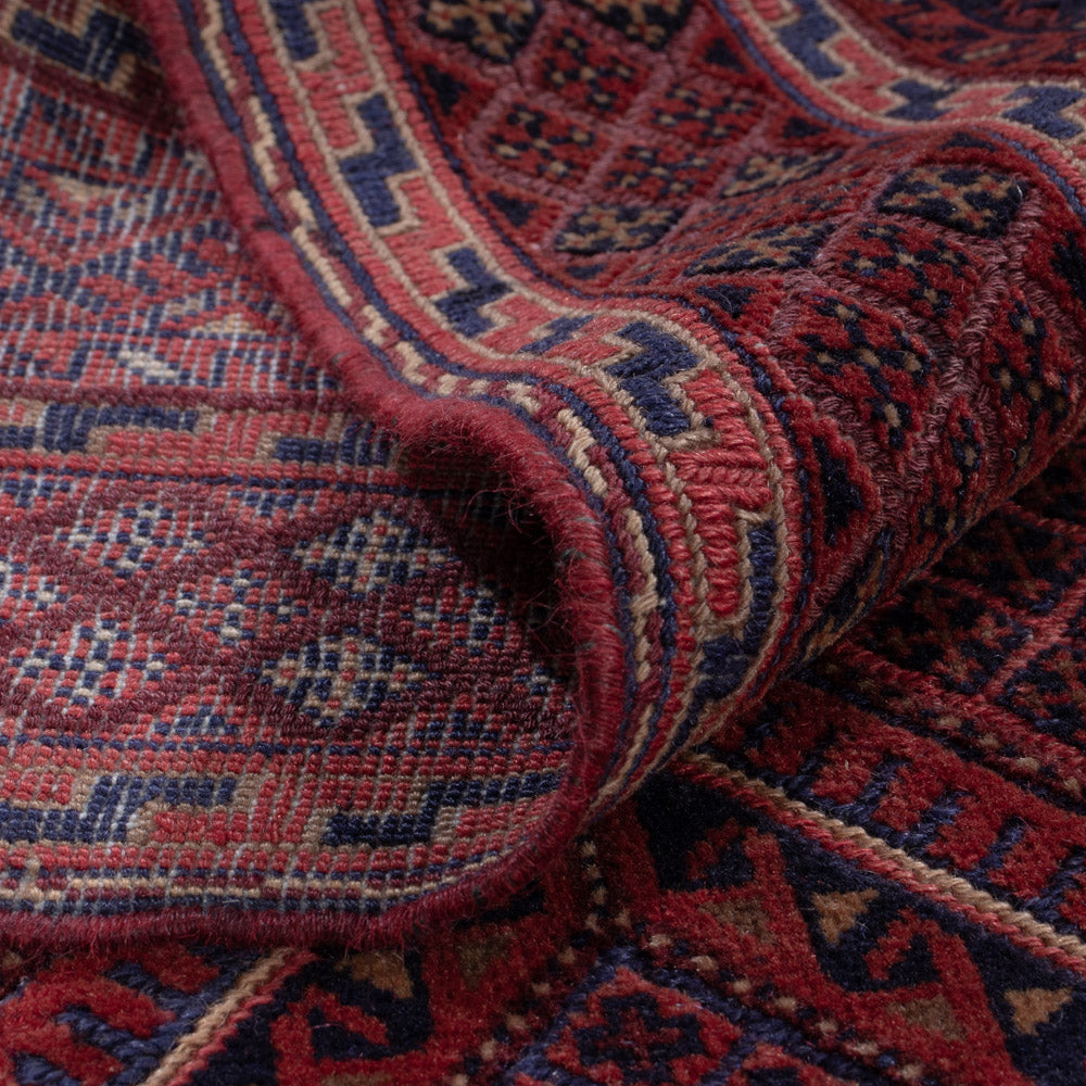 Kelim Teppich - Oriental - 186 x 143 cm - dunkelrot