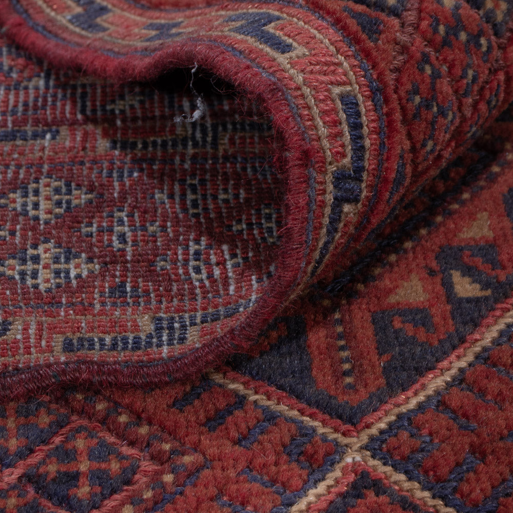 Kelim Teppich - Oriental - 183 x 141 cm - dunkelrot