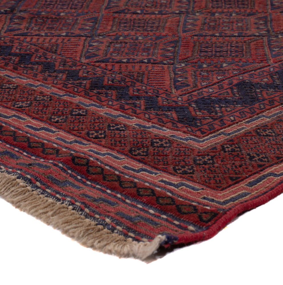 Kelim Teppich - Oriental - 182 x 137 cm - dunkelrot