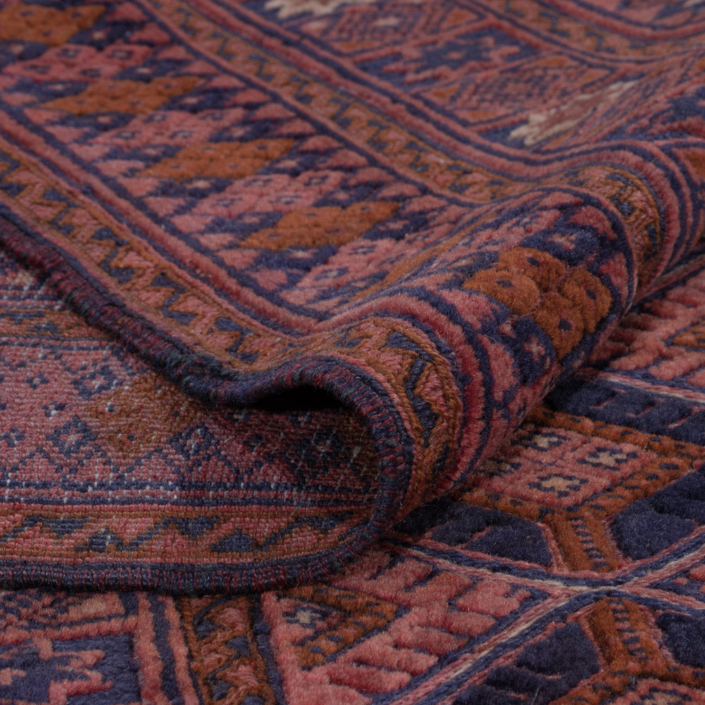 Kelim Teppich - Oriental - 198 x 155 cm - dunkelrot