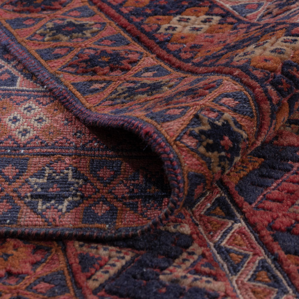 Kelim Teppich - Oriental quadratisch  - 189 x 157 cm - dunkelrot