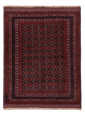 Kelim Teppich - Oriental - 193 x 145 cm - dunkelrot