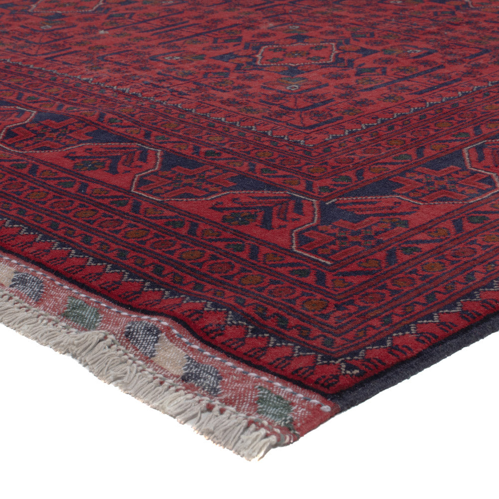 Afghan Teppich - Kunduz - 306 x 200 cm - dunkelrot