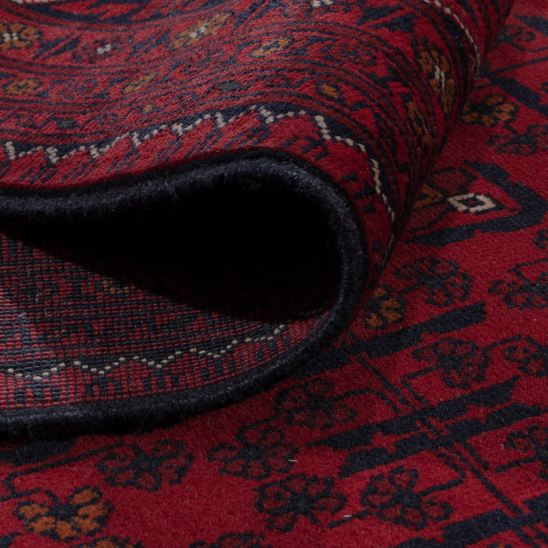 Afghan Teppich - Kunduz - 296 x 207 cm - dunkelrot