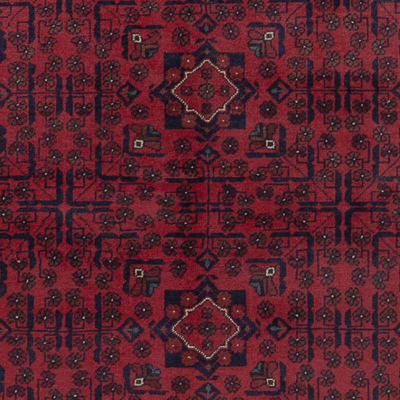 Afghan Teppich - Kunduz - 290 x 197 cm - dunkelrot