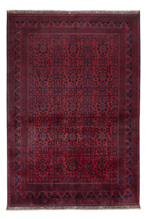 Afghan Teppich - Kunduz - 295 x 200 cm - dunkelrot