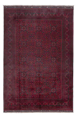 Afghan Teppich - Kunduz - 292 x 200 cm - dunkelrot