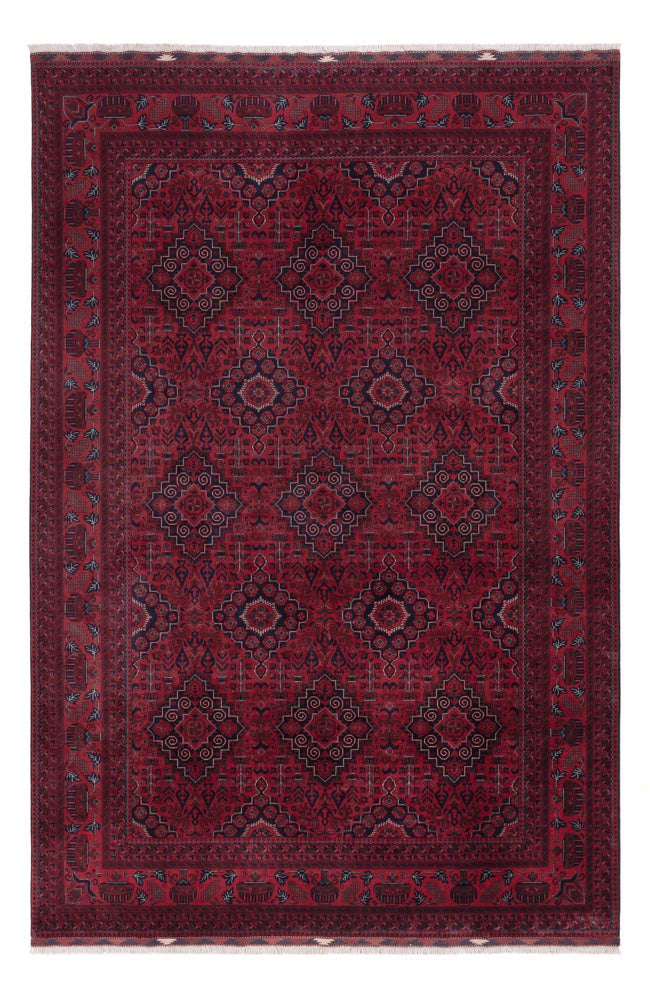 Afghan Teppich - Royal - 301 x 201 cm - dunkelrot