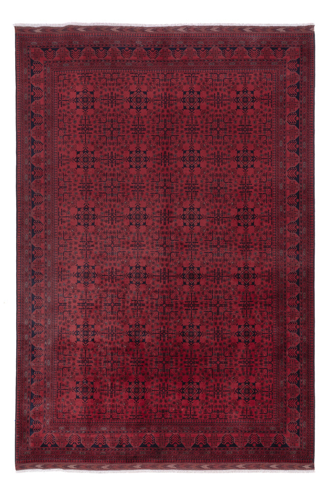 Afghan Teppich - Royal - 297 x 200 cm - dunkelrot