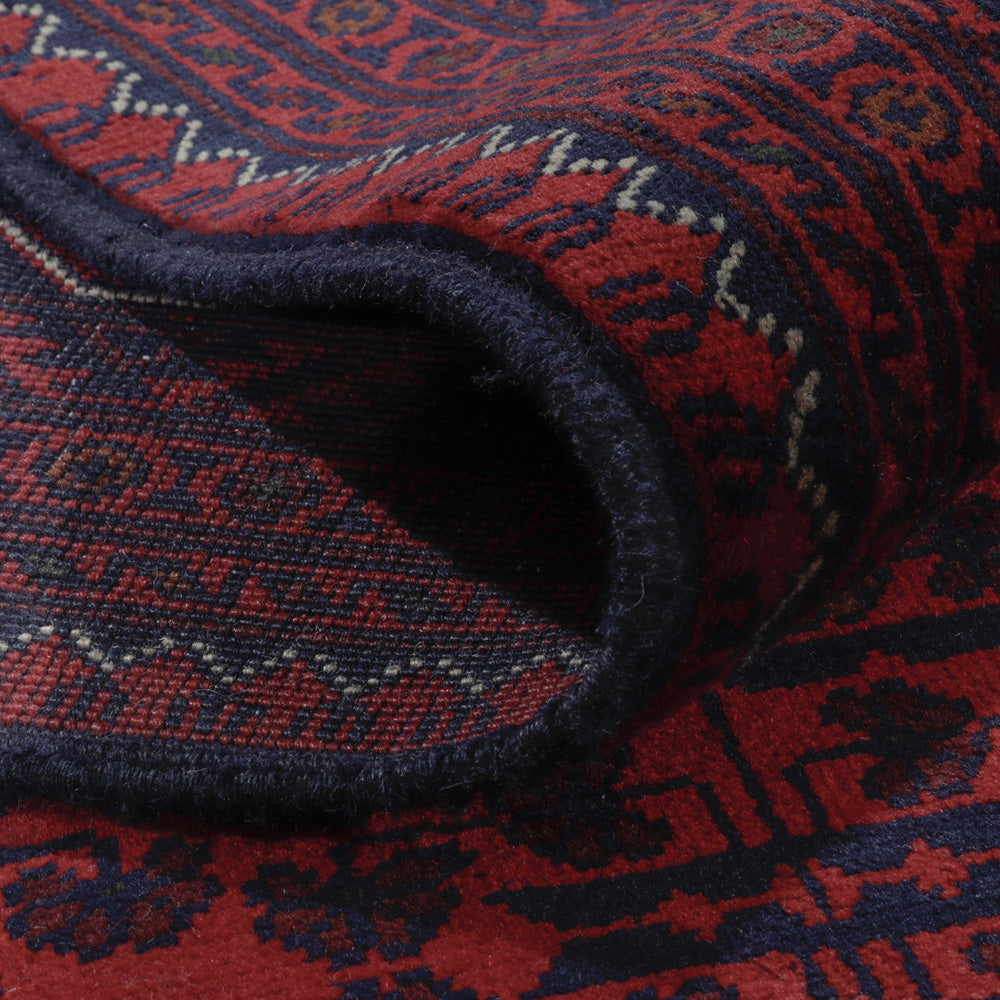 Afgański dywan - Kunduz - 300 x 202 cm - ciemna czerwień