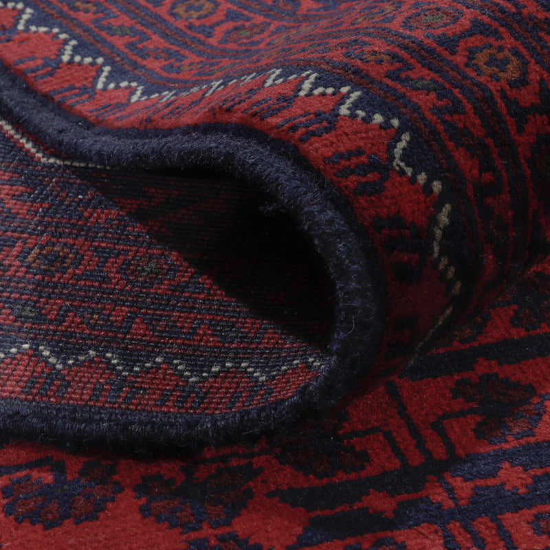 Afgański dywan - Kunduz - 300 x 202 cm - ciemna czerwień