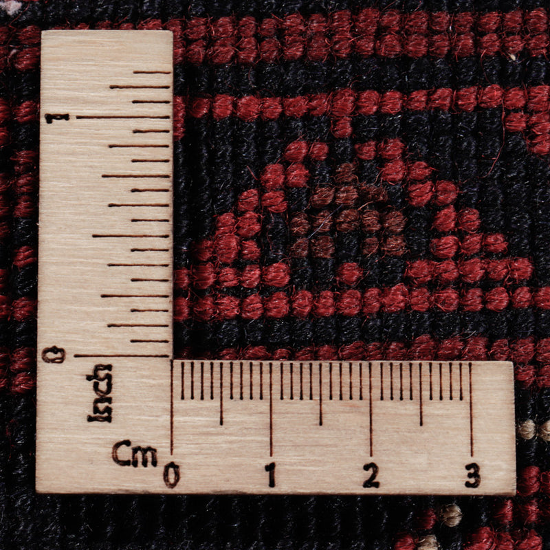 Afgański dywan - Kunduz - 295 x 198 cm - ciemna czerwień