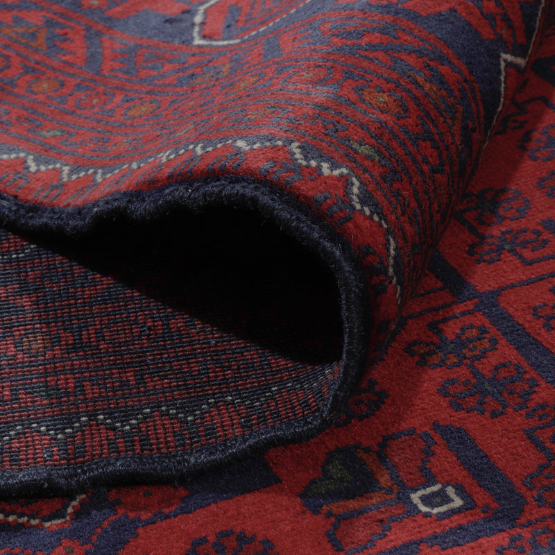 Afgański dywan - Kunduz - 299 x 197 cm - ciemna czerwień