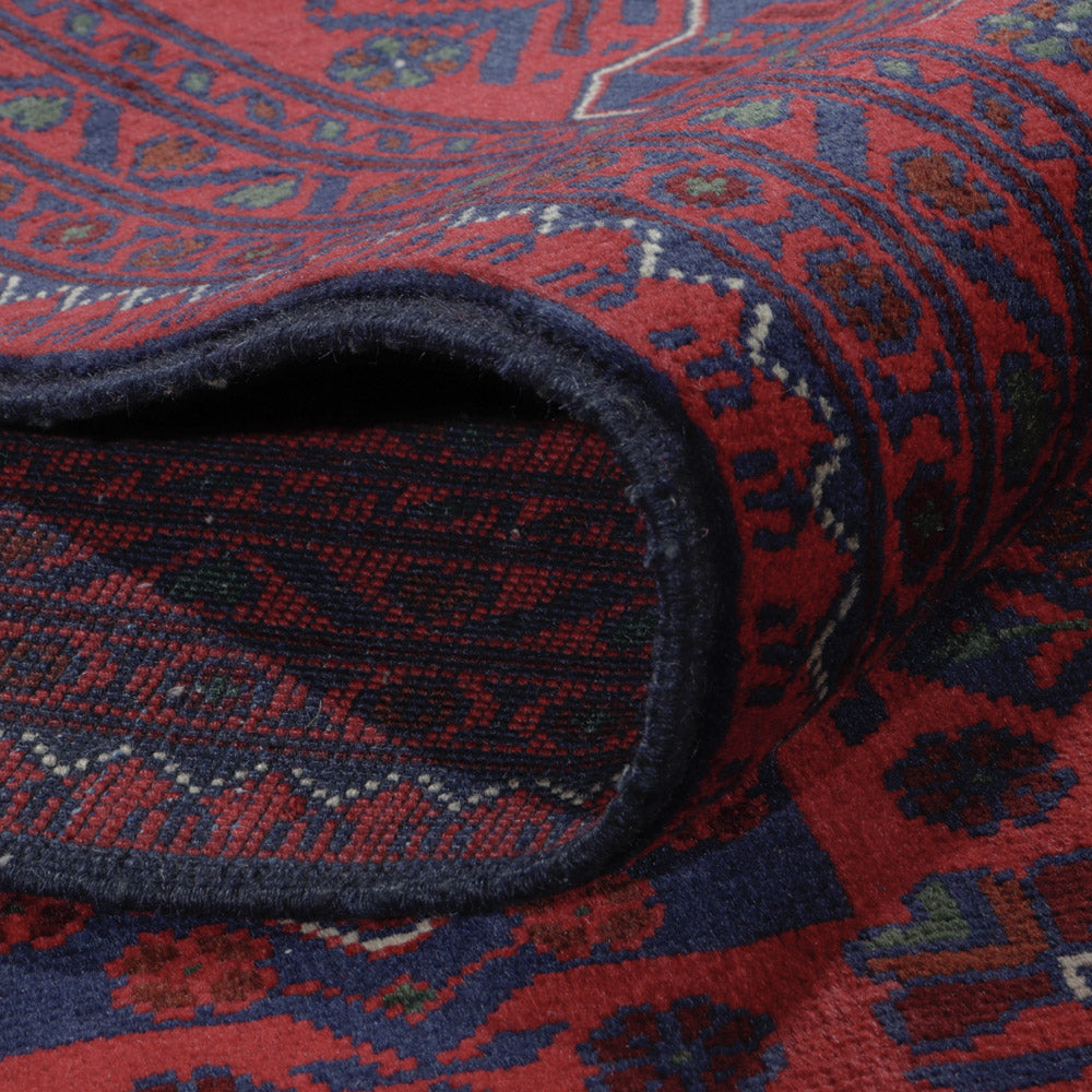 Afgański dywan - Kunduz - 301 x 200 cm - ciemna czerwień