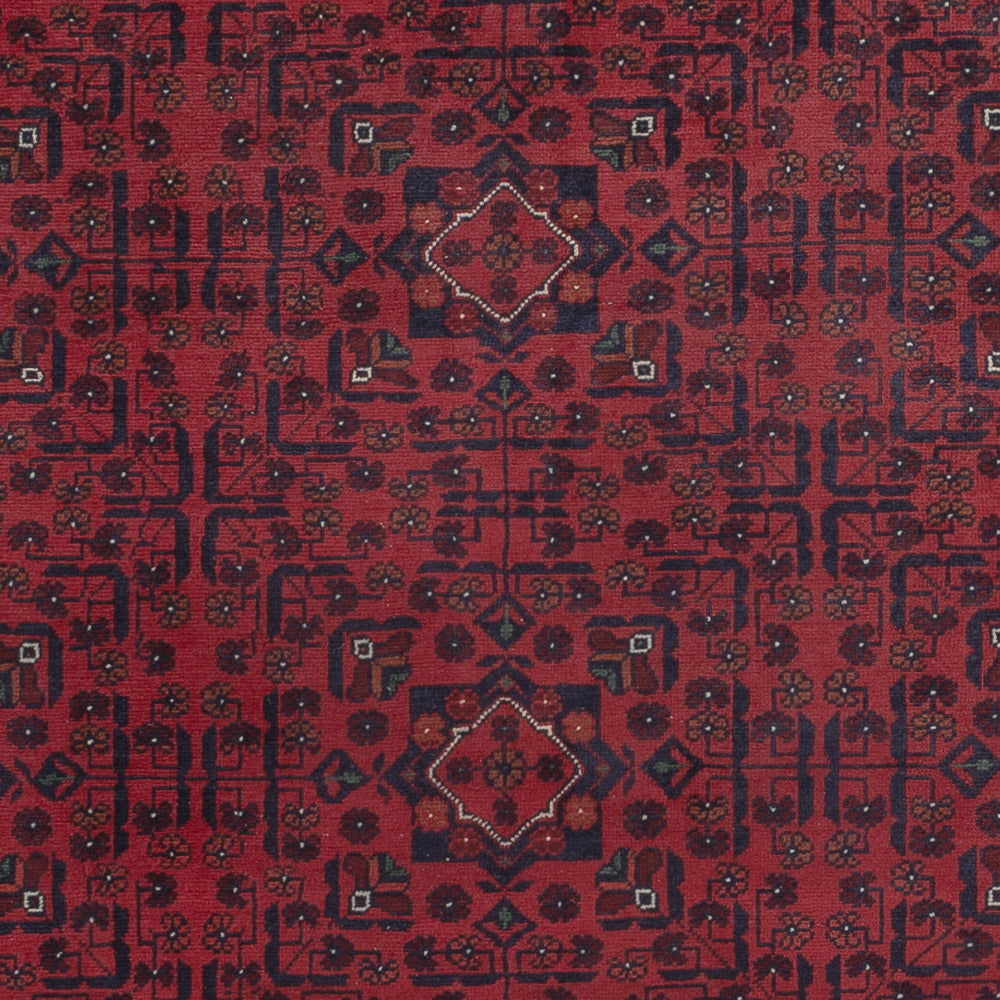 Afghan Teppich - Kunduz - 287 x 195 cm - dunkelrot