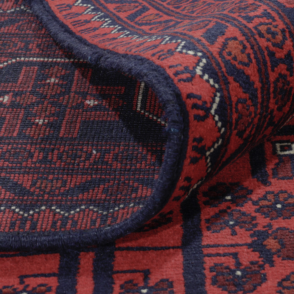 Afgański dywan - Kunduz - 294 x 197 cm - ciemna czerwień