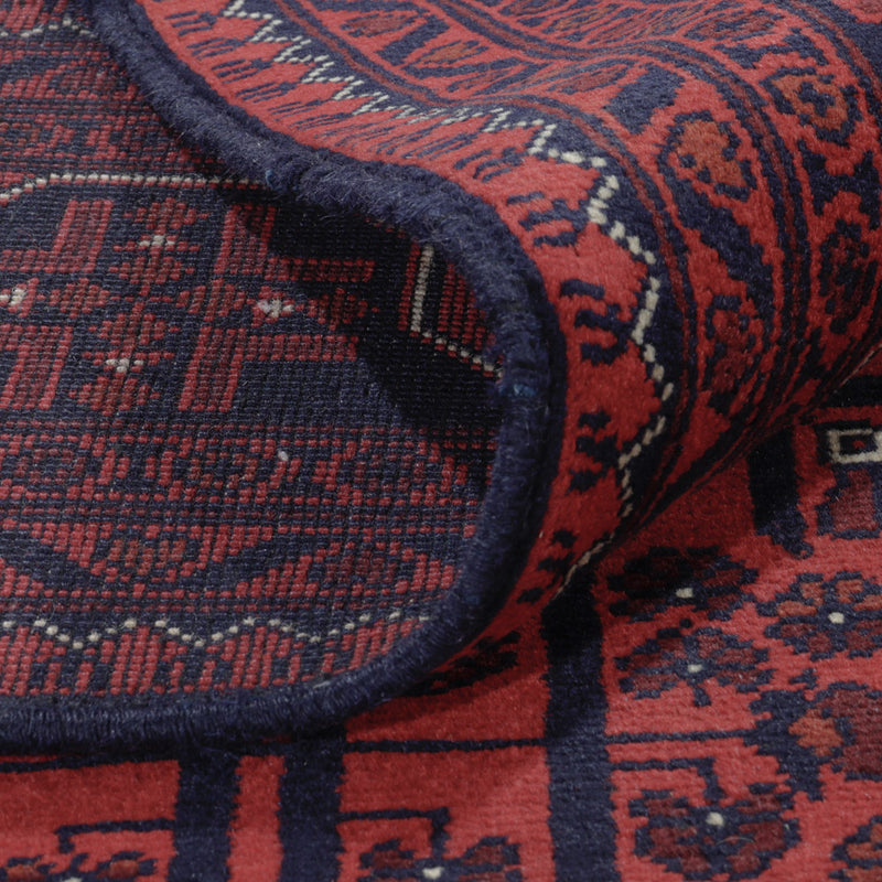 Afgański dywan - Kunduz - 294 x 197 cm - ciemna czerwień