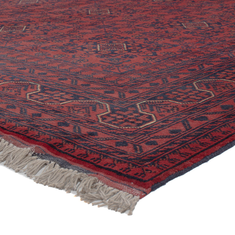 Afghan Teppich - Kunduz - 306 x 200 cm - dunkelrot