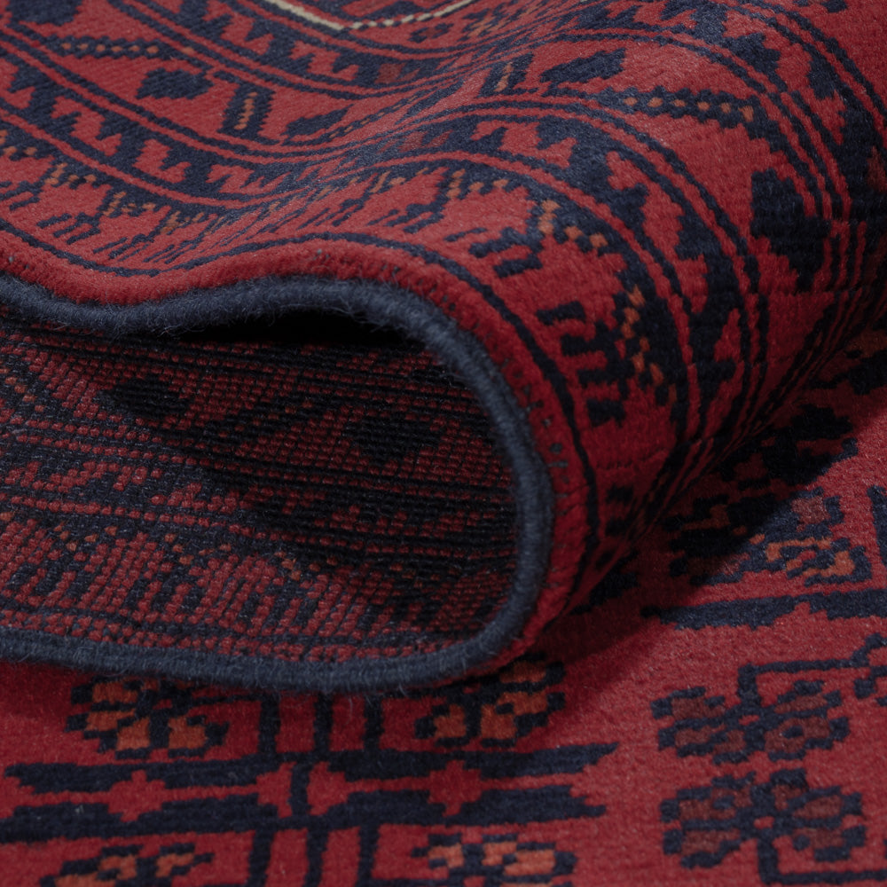 Afghan Teppich - Kunduz - 297 x 208 cm - dunkelrot
