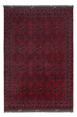 Afghan Teppich - Kunduz - 298 x 202 cm - dunkelrot