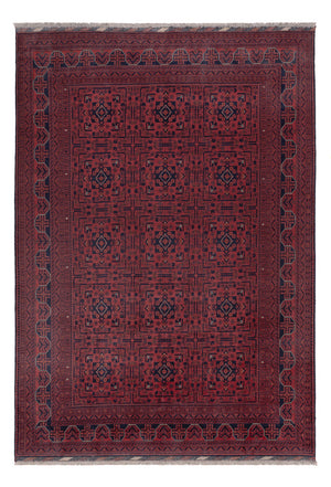 Afghan Teppich - Kunduz - 289 x 195 cm - dunkelrot