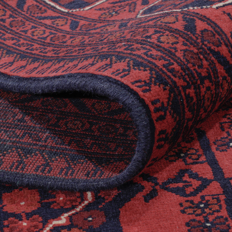 Afgański dywan - Kunduz - 297 x 194 cm - ciemna czerwień