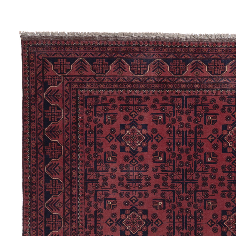Afghan Teppich - Kunduz - 295 x 200 cm - dunkelrot