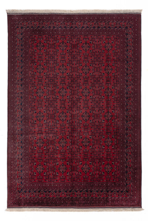 Afghan Teppich - Royal - 293 x 196 cm - dunkelrot