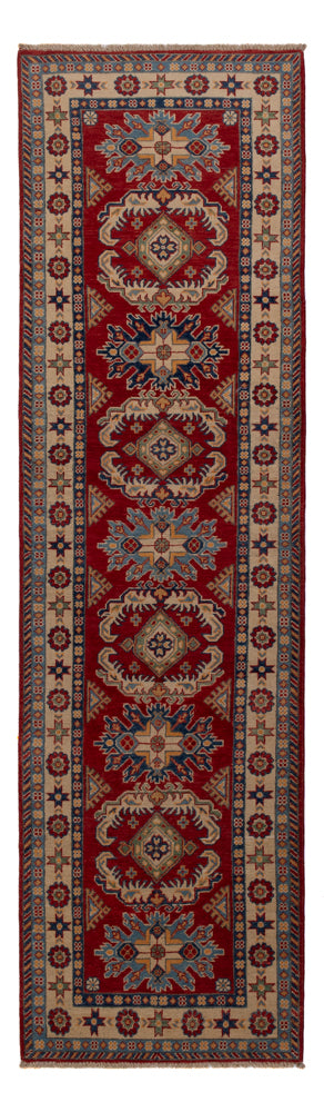 Läufer Ziegler - Kazak - 303 x 83 cm - dunkelrot