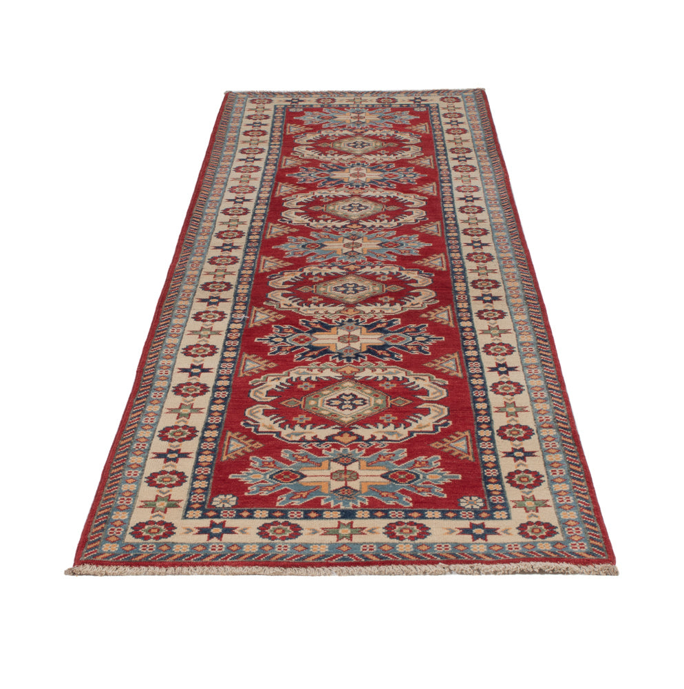 Läufer Ziegler - Kazak - 303 x 83 cm - dunkelrot