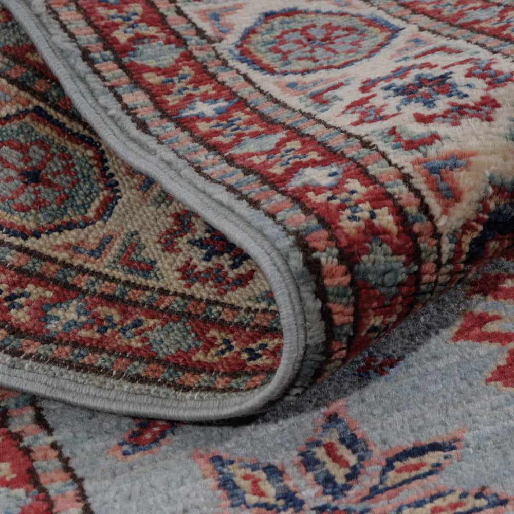 Dywan Ziegler - Kazak - 126 x 77 cm - jasnoniebieski