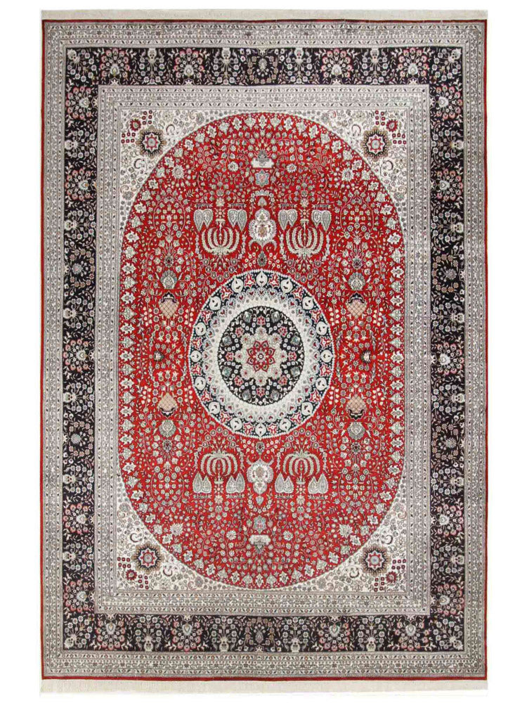 Chiński jedwab Dywan 370x272cm - Dywan orientalny
