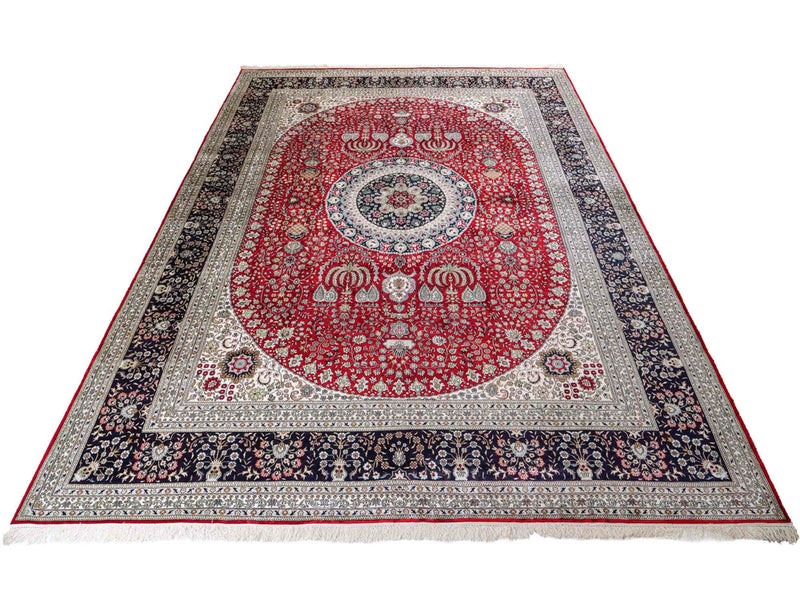 Chiński jedwab Dywan 370x272cm - Dywan orientalny