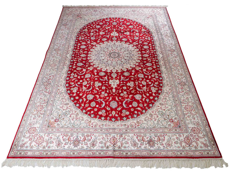 Chiński jedwab Dywan 263x180cm - Dywan orientalny